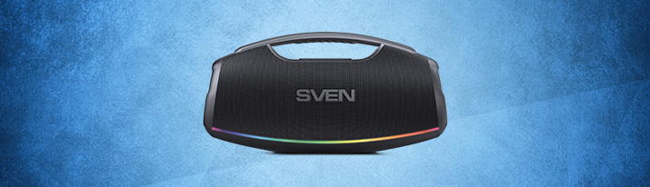 SVEN PS-990 portable speaker system — powerful sound even under water