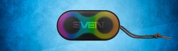 SVEN PS-99 portable acoustic system — the most advanced of miniature speakers
