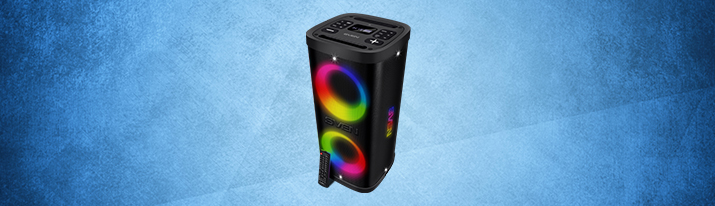 SVEN PS-950 portable audio system — sound and light in the center of the party